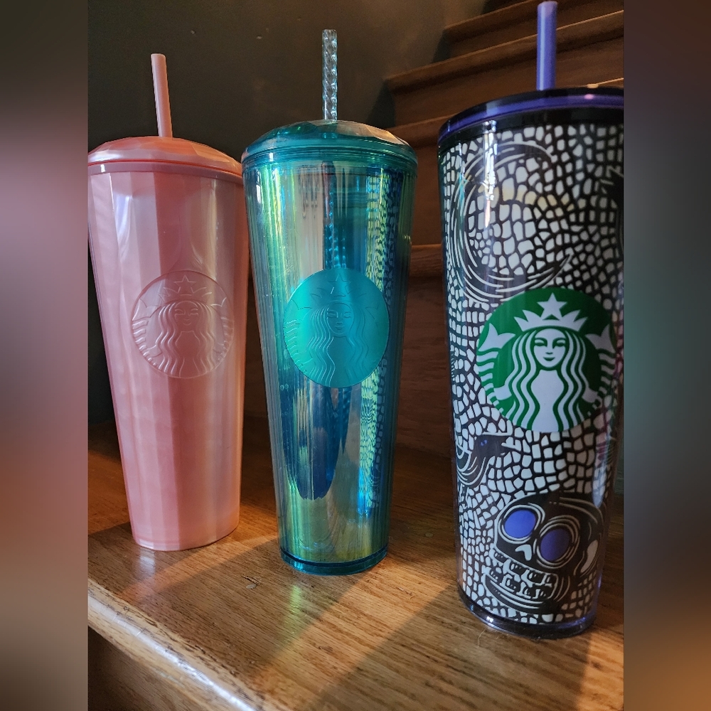 Starbucks Colorful Tumbler Trio